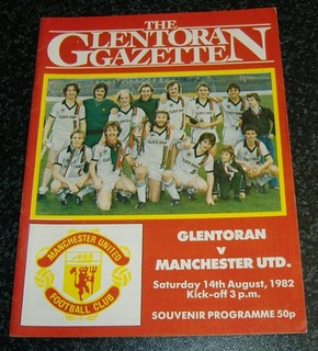 Glentoran v Manchester United 1982 Pre Season Friendly