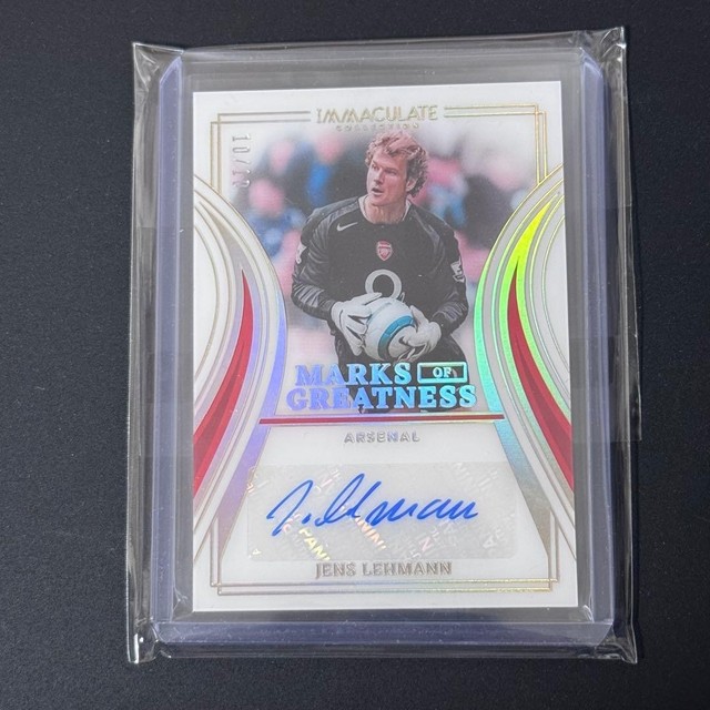 Immaculate Collection Jens Lehmann Arsenal Marks of Greatness Auto /10 Card FS