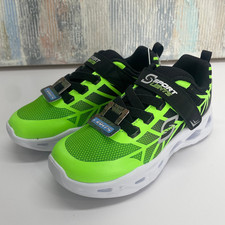 SKECHERS Toddlers Sz 5 NWT Light-Up Sneakers Hook Loop