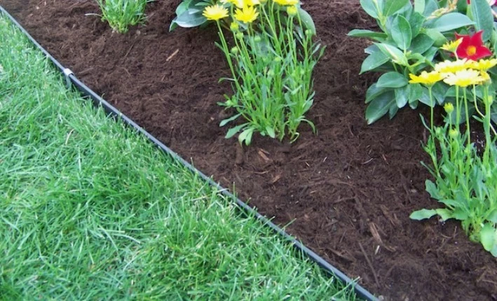 Valley View Industries 20 pies x 3,5 pulgadas rollo de borde de paisaje de plástico verde con s Foto 2 de 2