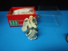 ANGLE Beautiful vintage Christmas tree Ornament WITH GOLD TRIM