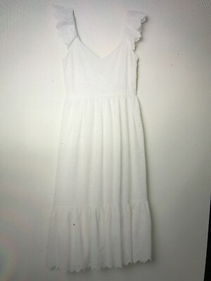 white embroidered dress h&m Lemon Twist Embroidered Mini Dress – The Pink Box main image 0