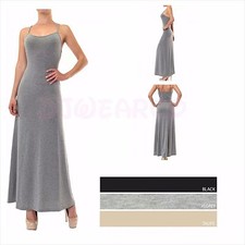 SOFRA LADIES SPAGHETTI LONG MAXI DRESS sizes S, M, L