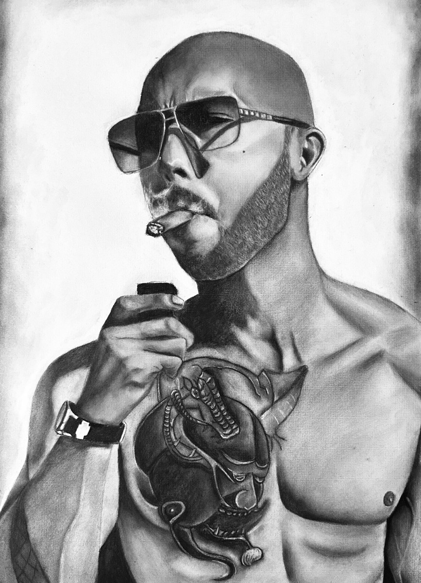 Tate様 Andrew Tate Original drawing size 18x24 | eBay