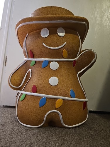 Gingerbread Cowboy Viral Food Stool Christmas Holiday Decor Side Table TikTok - Picture 2 of 5