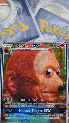 monkey pokemon card meme Monkey Puppet Meme Pokemon Card Kenta