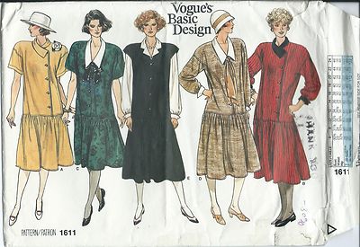flapper dress pattern vogue