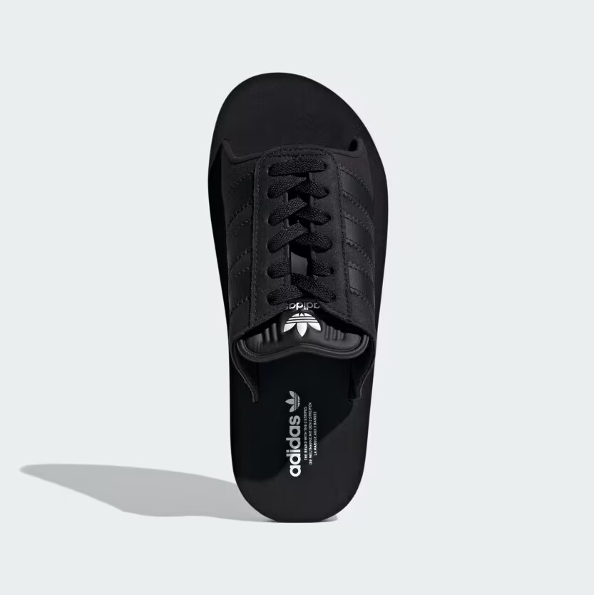 ★Adidas Gazelle Beach Slides Core Black White★ Gazelle Beach Slides Adidas Originals 'White Black' US M 7