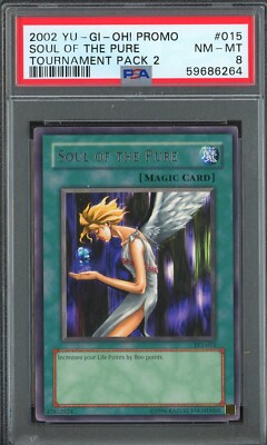 YuGiOh Soul of the Pure TP2-015 Graded PSA 8 NM MINT Tournament Pack 2 Rare 
