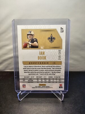 矢野ページ IAN BOOK 2021 Panini Phoenix 🏈 # 137 Red Lazer ROOKIE CARD 269