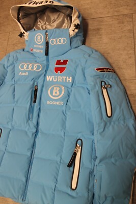 Puffer Jacket Ski Jacket Bogner Jacke Hellblau