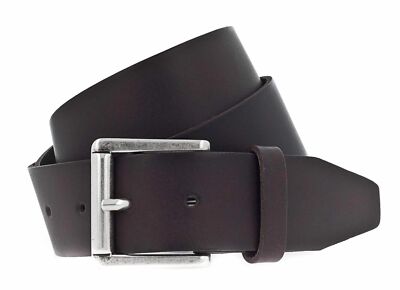 Vanzetti Denim Love 40mm Leather Belt W95 Gürtel Accessoire Dark Brown