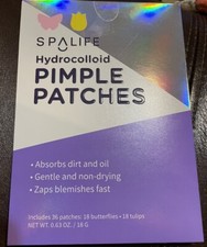 SpaLife Hydrocolloid PIMPLE PATCHES 36 blemish acne Patches.