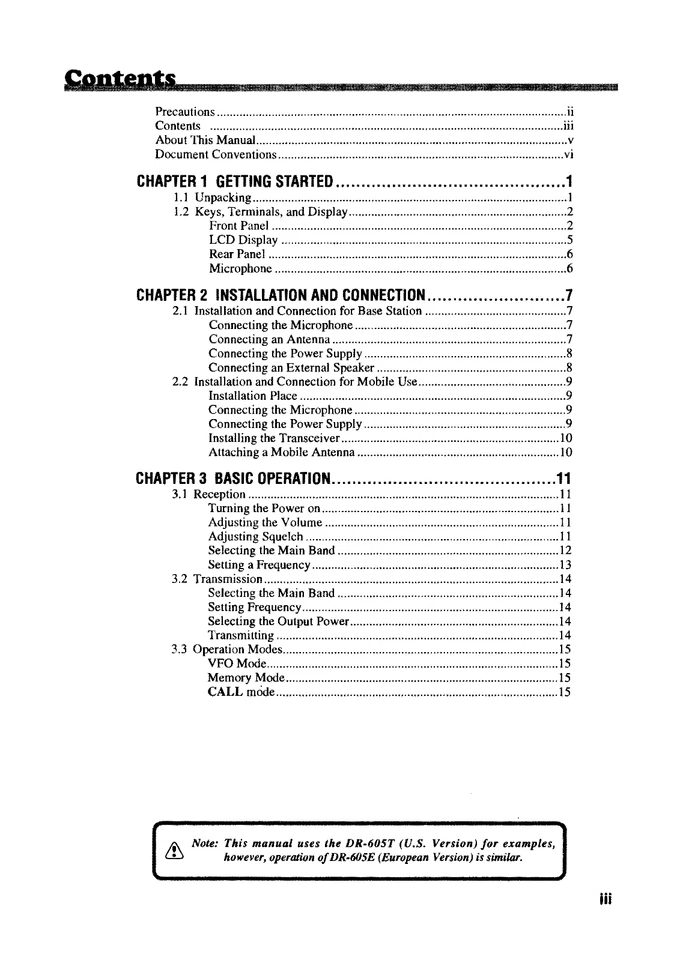Manual de instrucciones del transceptor Alinco DR-605 T E 55 páginas guía de funcionamiento Foto 2 de 3