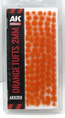 AK Interactive AK8269 Orange Tufts 2mm (Fantasy Wargame Series) Grass Terrain