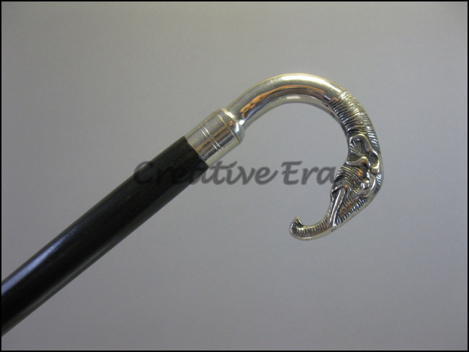 Solid brass handle walking handmade nautical Wood… - image 2