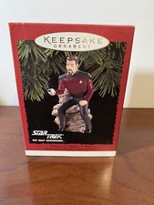 NEW Commander William T Riker Star Trek Hallmark Keepsake Ornament 1996 NIB
