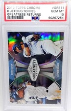 2019 Topps Chrome #GRE11 Derek Jeter  Greatness Returns PSA 10 Hall of  Famer