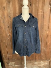 Women's XS Labette Denim Long Sleeve Button-Down Shirt - Universal Thread NWOT