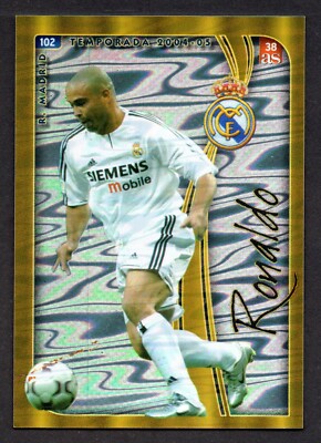 RONALDO LUIS NAZARIO DA LIMA #102 REAL MADRID 2005 CARD MC