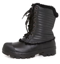 Hunter Z30110 Lace Up Boots Black Size 10 Women / 9 Men