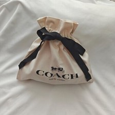 New Coach Drawstring Dust Bag Gift Bag Storage Cover Bag Small 11.75  X 7.75  