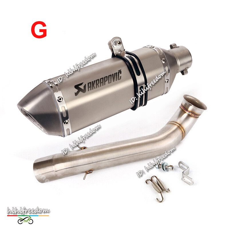 Slip On ATV Exhaust Mid Pipe Baffle Muffler Modified For Duke 690