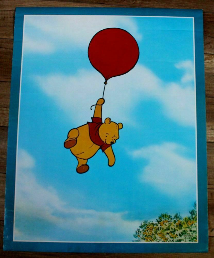 Winnie the Pooh 1990s Flying with Balloon Blue Sky Canada