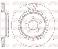 Remsa 2X Bremsscheibe Hinten Ø320Mm BelüFtet FüR Mercedes S-Klasse SL W221 R230