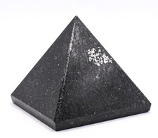 2.3" Black Nuumite Pyramid Polished Natural Sparkling Gemstone Mineral -