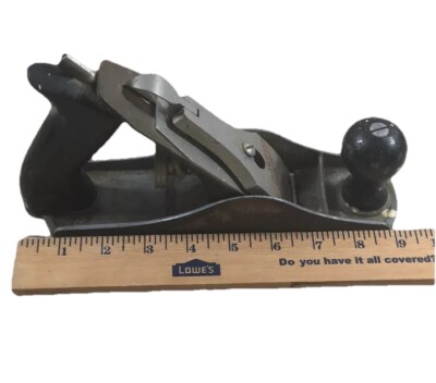 Stanley, Handyman 9 Vintage Wood Planer No. H1204 Carpenter Hand Tool USA