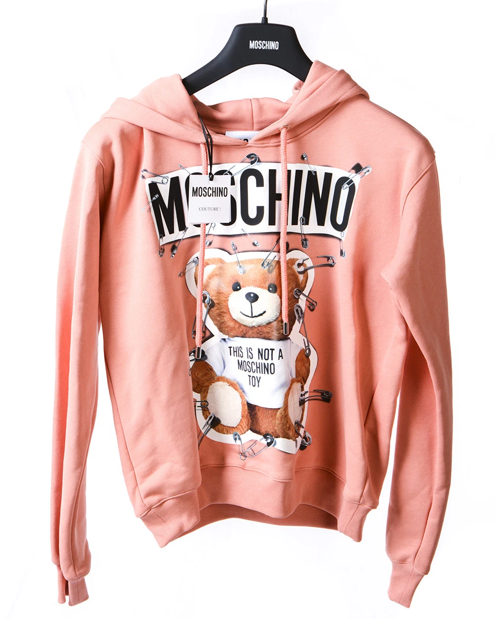 Felpa Moschino Sweatshirt Hoodie Cotone Donna Rosa V17055527 1147