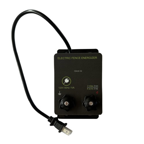 2-Mile Electric Fence Energizer For Preventing Wild Animals Intruding 8 Acres Output Voltage 5000 V 0 1joule