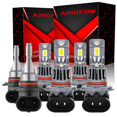 For Toyota Corolla 2005 2006 2007 2008 6x LED Front Headlights Bulbs + Fog Light