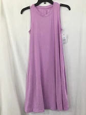 New Time And Tru Women Tank Knit With Pockets Dress Violet Many Sizes