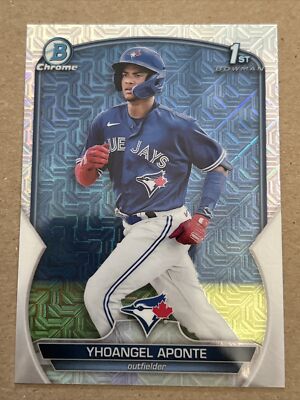 2023 Bowman Chrome Mega Box BCP110 Yhoangel Aponte Card Blue Jays