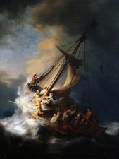 Christ in the Storm on the Lake of Galilee by Rembrandt Giclee + Ships Free