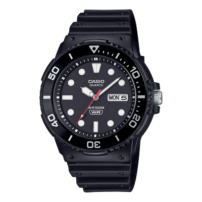 Casio MRW-230H-1E1 NEW Men's Watch Black Dial Resin Strap Analog Display Quartz