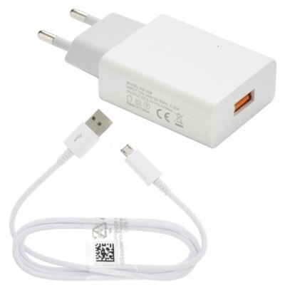 Pour Xiaomi Mi A2 Lite Redmi Pro Chargeur USB 2A Blanc Câble