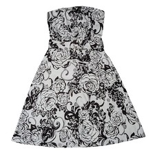 B. Smart Y2K Floral Surfer Summer Strapless Knee Length Dress Women's Size 6