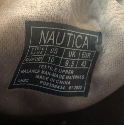 Mocasín sin cordones NAUTICA talla 10 Rushford gris, estilo Hey Dude, usado en excelente estado - Imagen 6 de 6