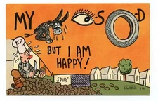 Military KP Duty Off Color  Comic Art Humor Postcard