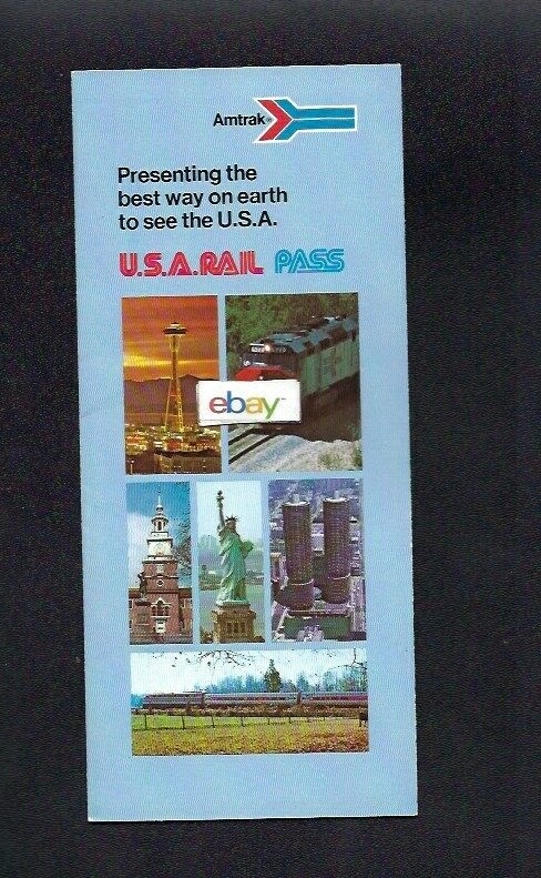 AMTRAK USA NATIONAL RAILROAD USA RAIL PASS BROCHURE | eBay