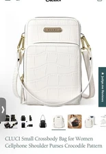 CLUCI Small Crossbody Bag for Women Cellphone Shoulder Purses Crocodile Pattern