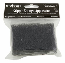 Mehron Makeup Stipple Sponge Applicator 3 Pieces in Pack