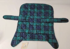 NEW ST.JOHN'S BARK QUALITY PET APPAREL QUILTED COAT SIZE L GREEN TARTAN PLAID