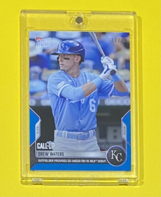 2022 MLB Topps Now Drew Waters Call-Up BLUE PARALLEL /49 SSP Royals #762  