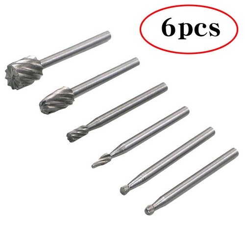 10Pcs HSS Routing Wood Carving Tools Rotary Drill File Router Bit For Dremel Kit - Picture 5 of 6