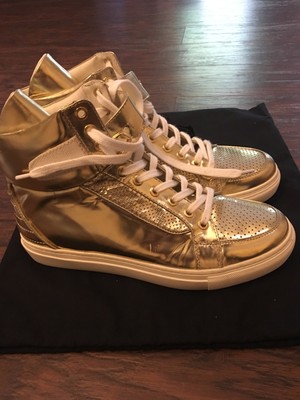gold high tops