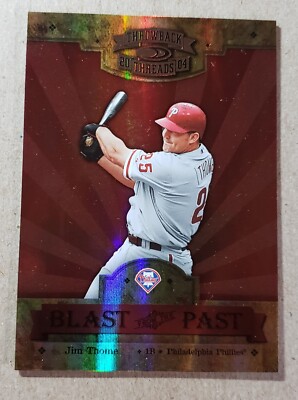 2004 Donruss Throwback Threads Blast form the Past Jim Thome /100 Phillies
